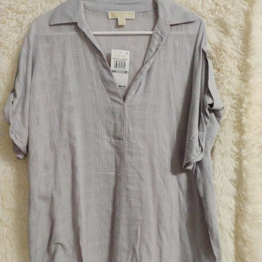 MICHAEL Michael Kors Women's Cotton Short Sleeve Top NWT Size 1X